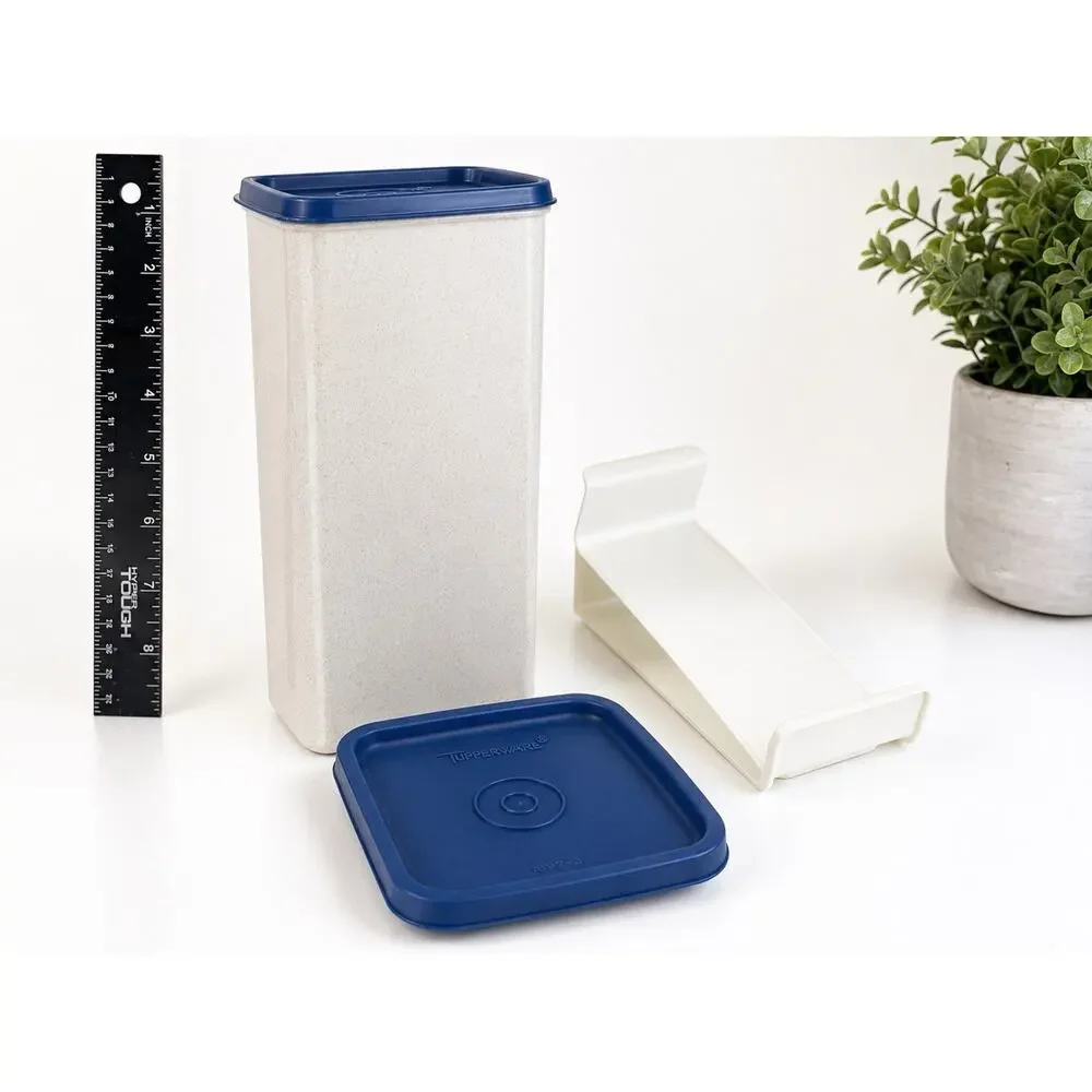 Vintage Tupperware Modular Mate Canister Container W Lid Insert Speckled USA